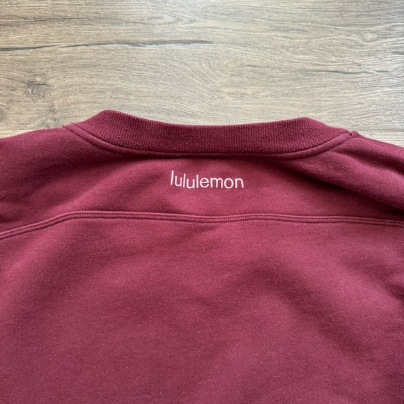 Lululemon Burgundy Red Pullover Crewneck Sweater XL Women STAINS - Picture 6 of 12